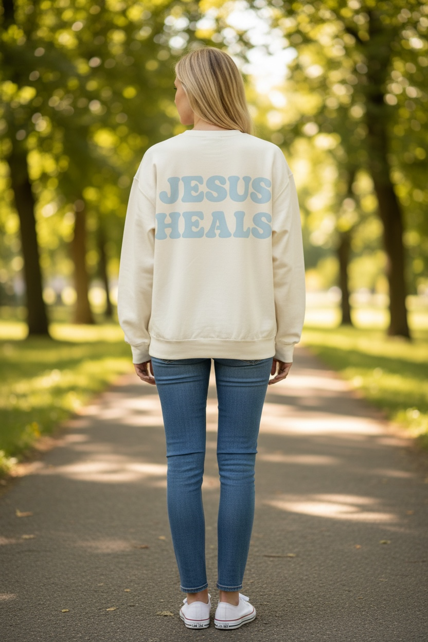 JESUS HEALS CREWNECK